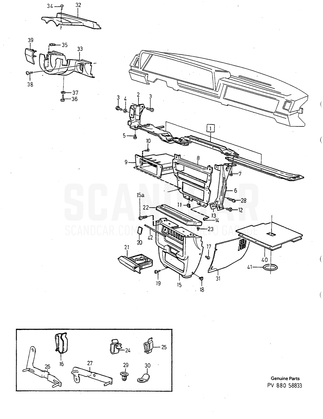 Carrocería e interior, página 1052 - despiece, Volvo serie 240 desde 1988
