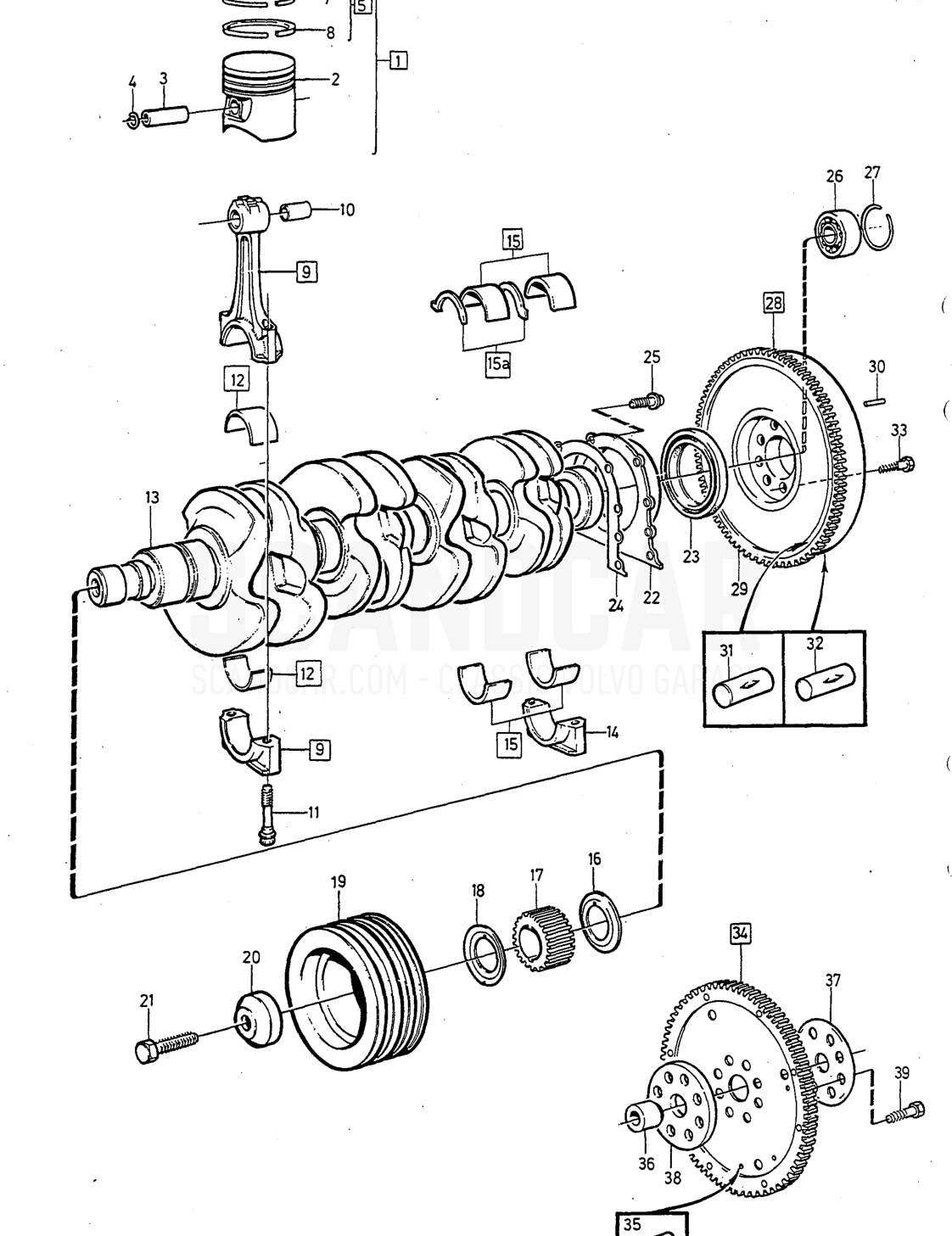 Motor, página 110 - despiece, Volvo serie 240 desde 1988