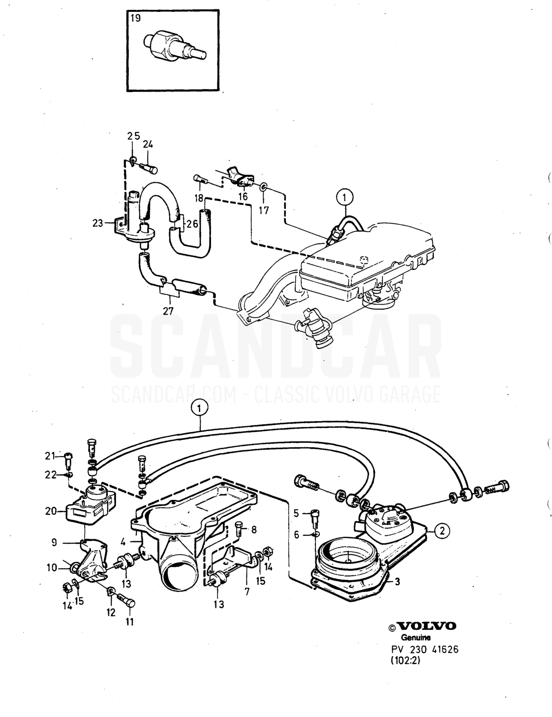 Motor, página 164 - despiece, Volvo serie 240 desde 1988