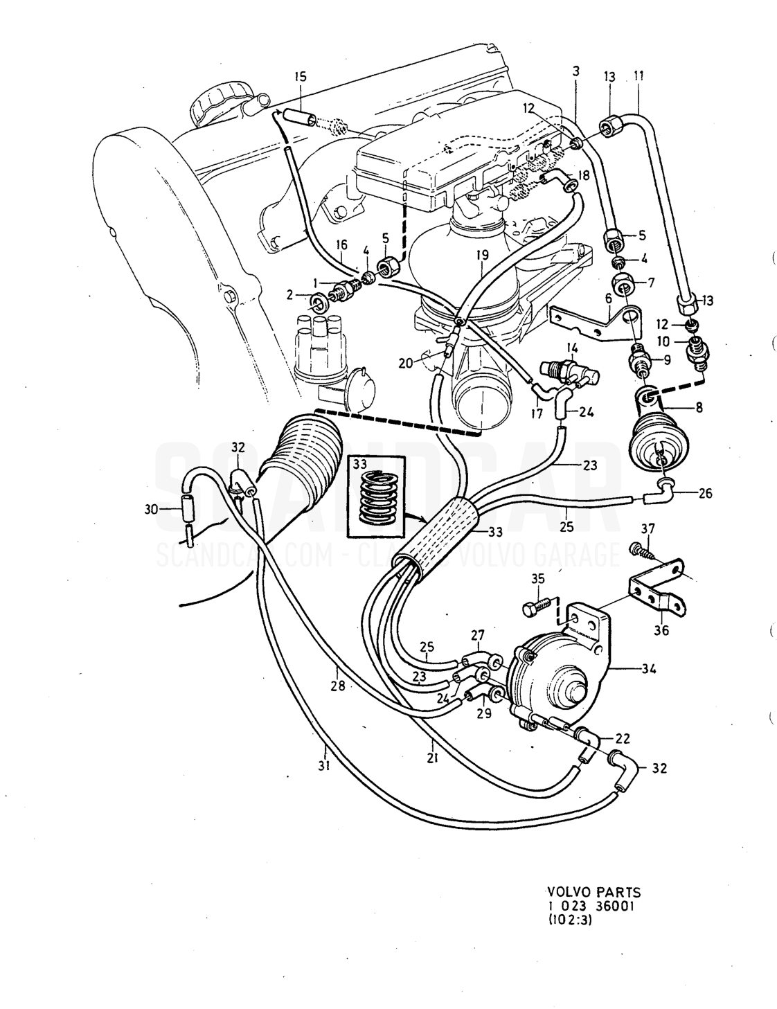 Motor, página 228 - despiece, Volvo serie 240 desde 1988
