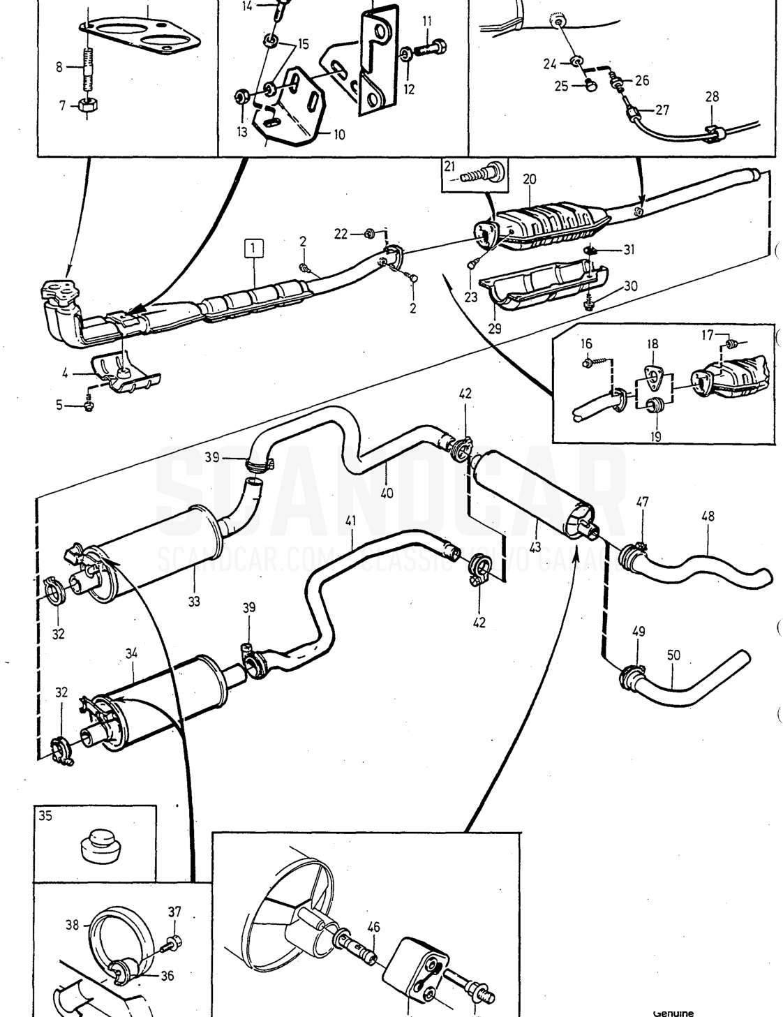 Motor, página 234 - despiece, Volvo serie 240 desde 1988