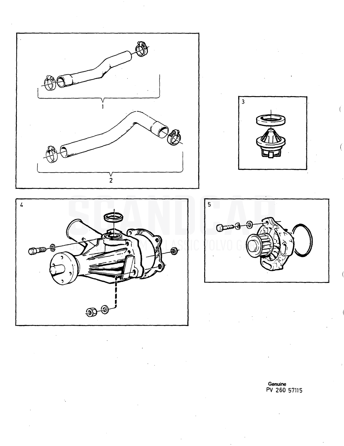 Motor, página 264 - despiece, Volvo serie 240 desde 1988