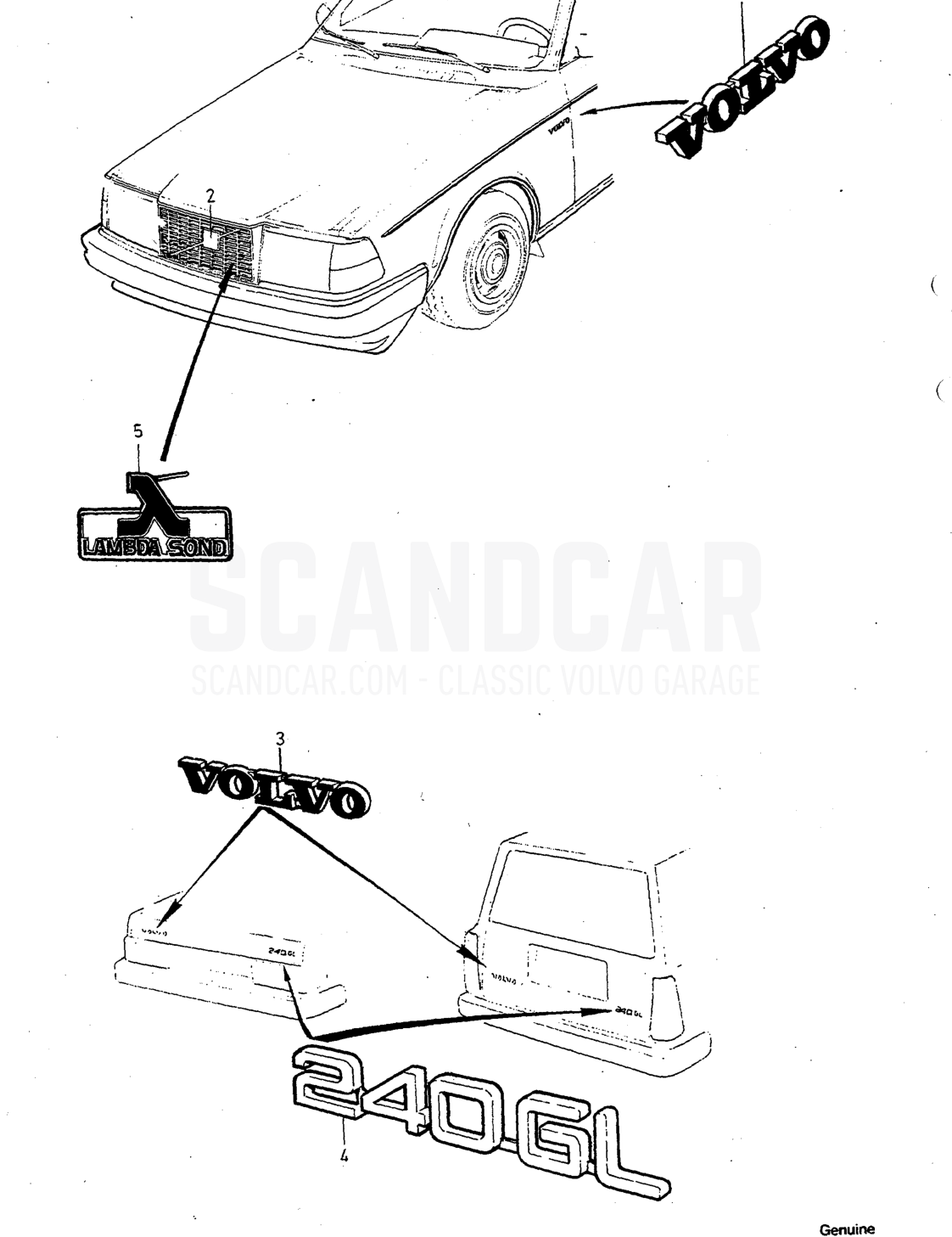 Carrocería e interior, página 850 - despiece, Volvo serie 240 desde 1988