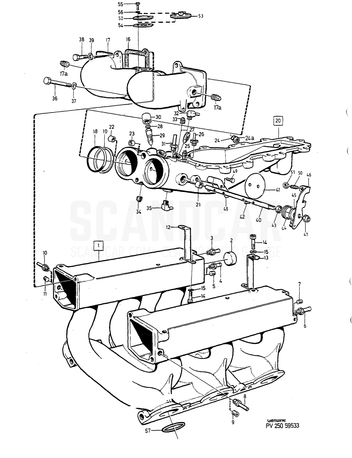 EINLASSROHR - despiece, Motor, Volvo serie 740-760 hasta 1984