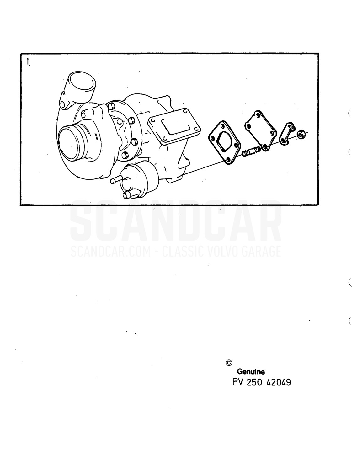 ABGASANLAGE - despiece, Motor, Volvo serie 740-760 hasta 1984