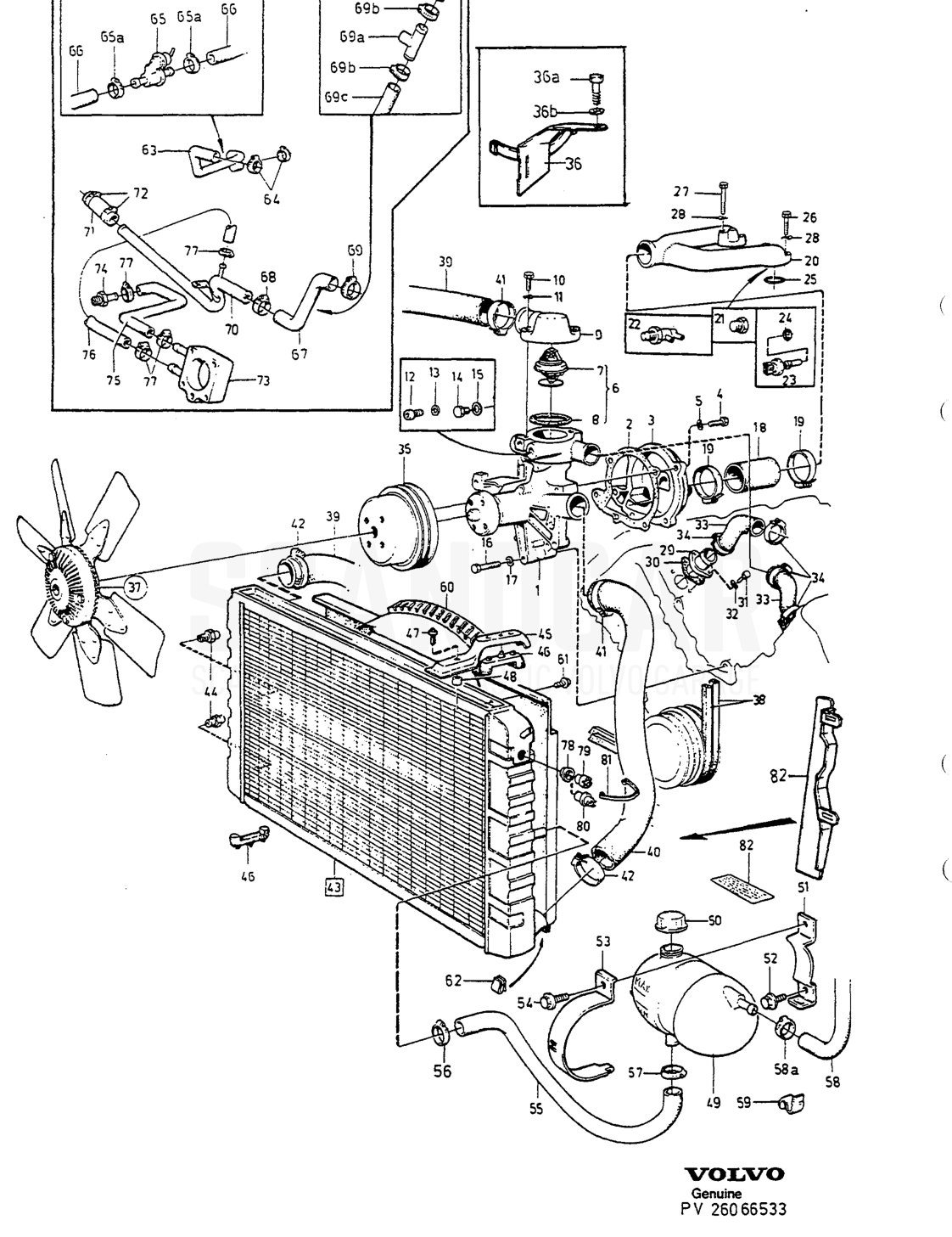 KOHLANLAGE - despiece, Motor, Volvo serie 740-760 hasta 1984