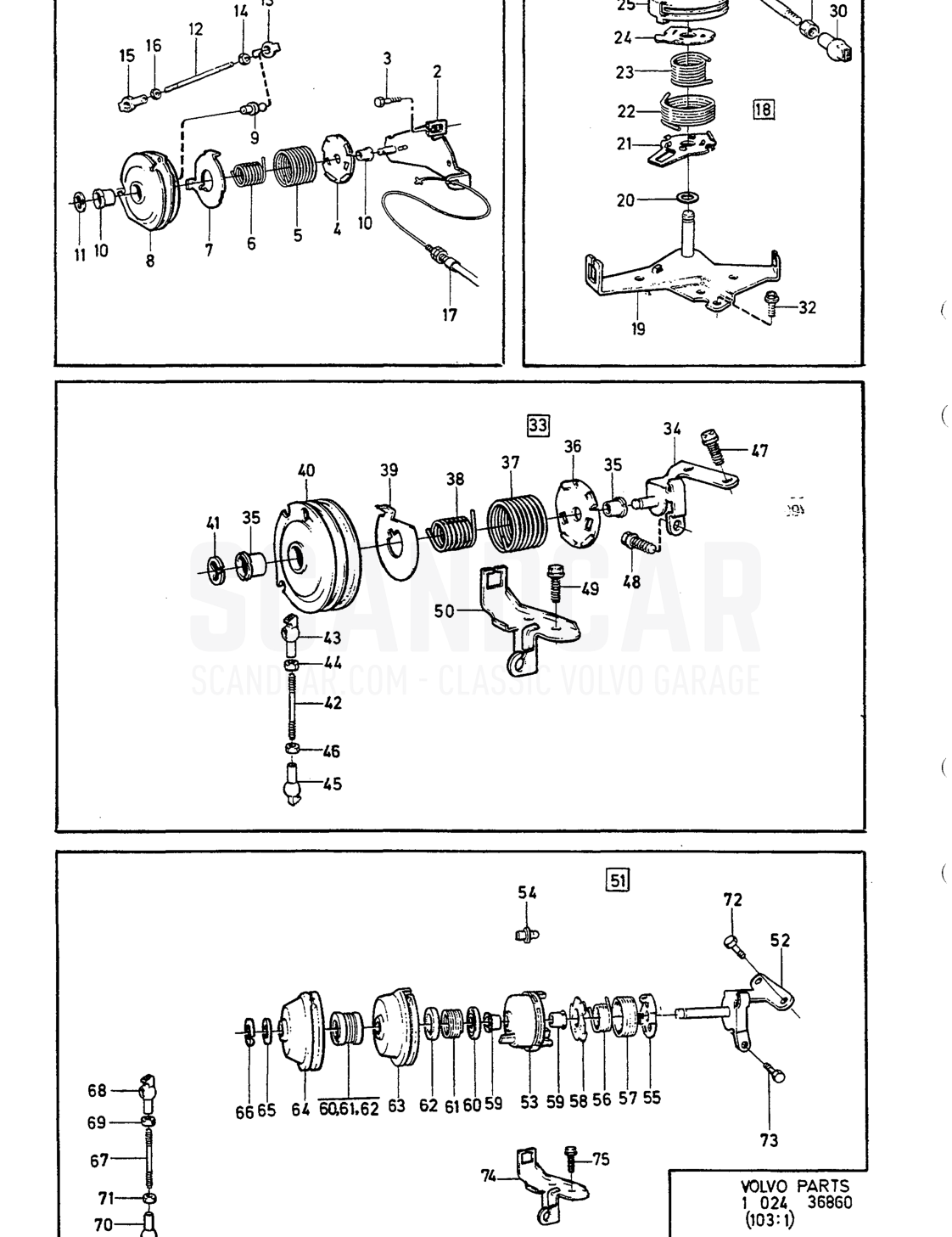 REGLERROLLE MIT EINBAUTEILEN - despiece, Motor, Volvo serie 740-760 hasta 1984