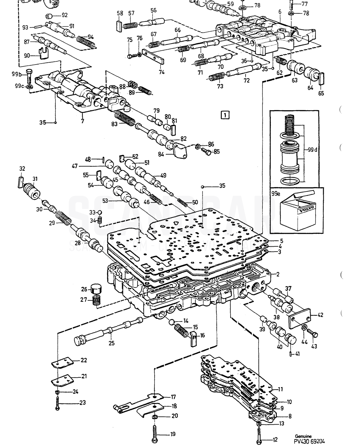 STEUERSYSTEM - despiece, Transmisión, Volvo serie 740-760 hasta 1984