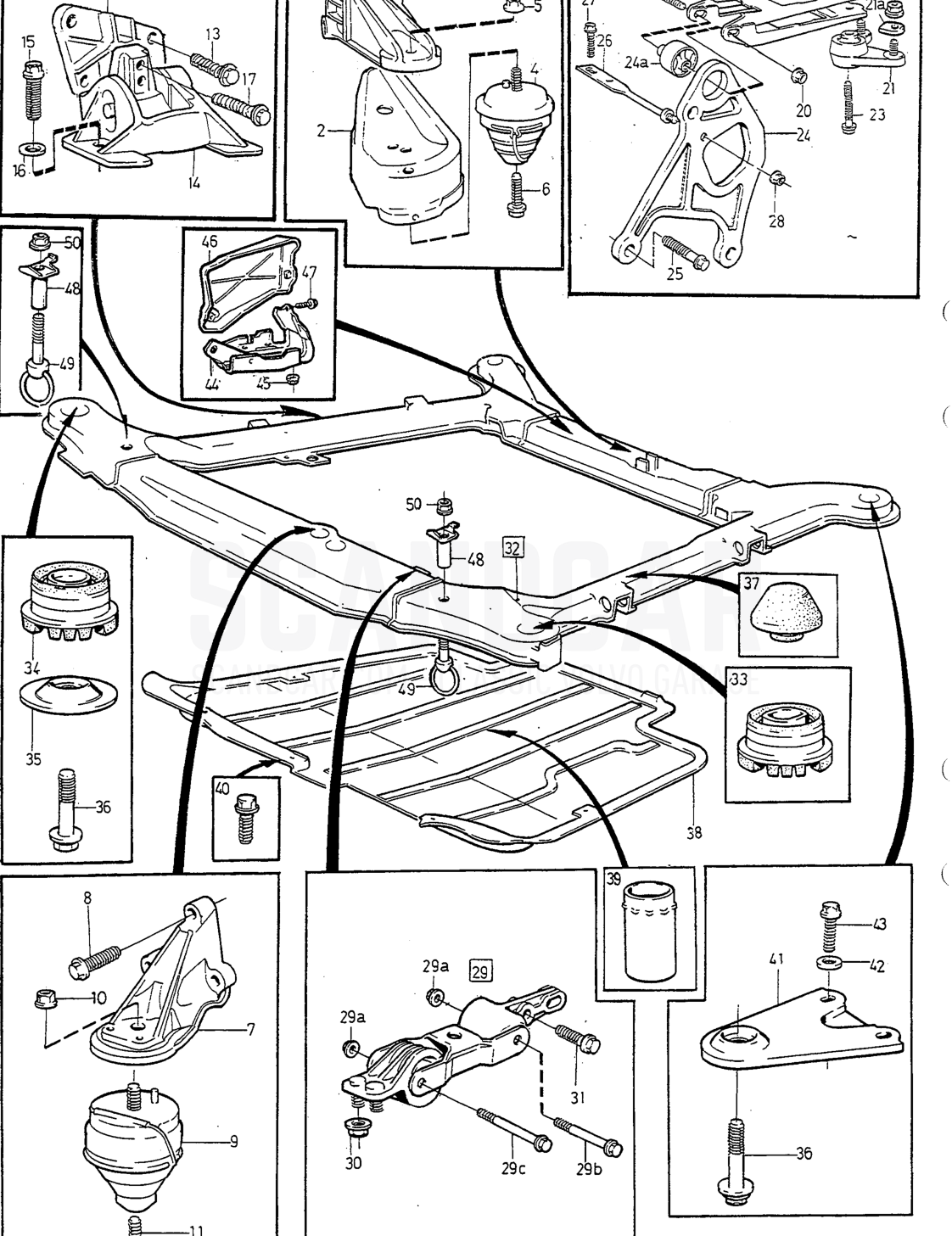 Motor, página 102 - despiece, Volvo serie 850