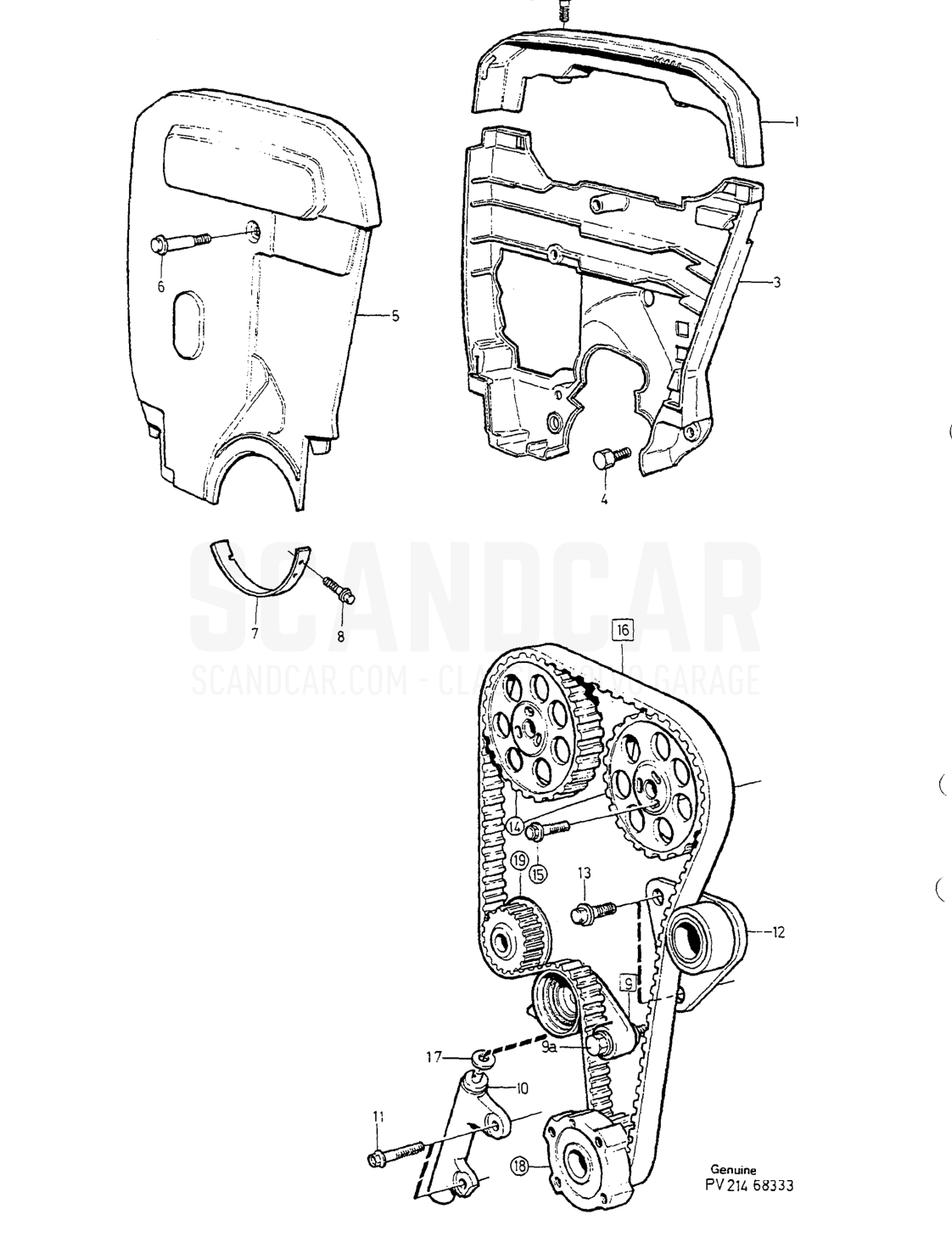 Motor, página 136 - despiece, Volvo serie 850