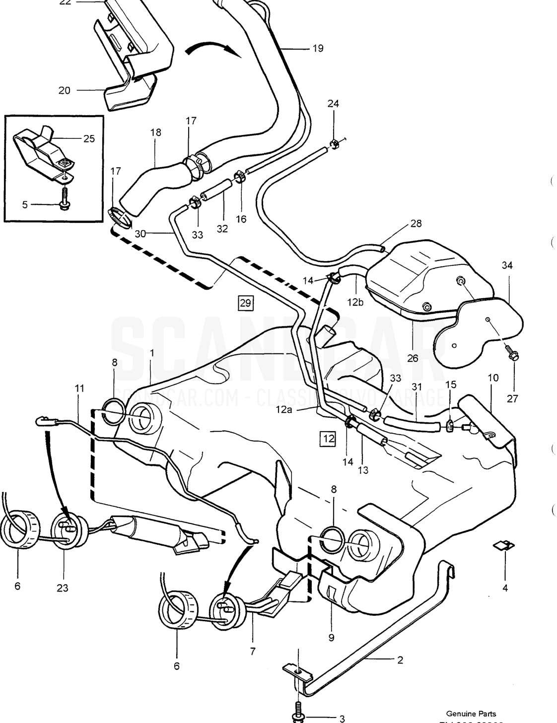 Motor, página 198 - despiece, Volvo serie 850