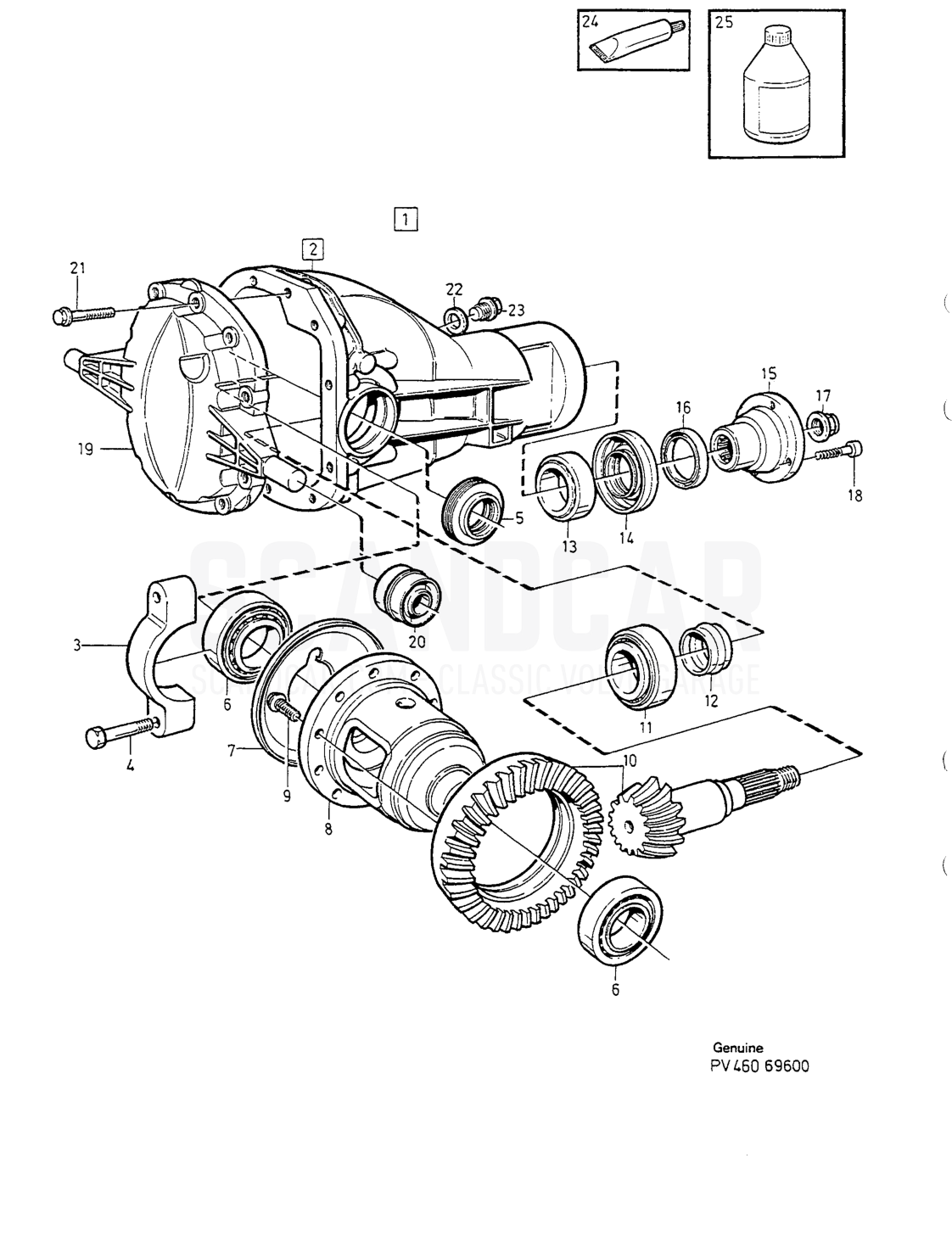 Transmisión, página 642 - despiece, Volvo serie 850
