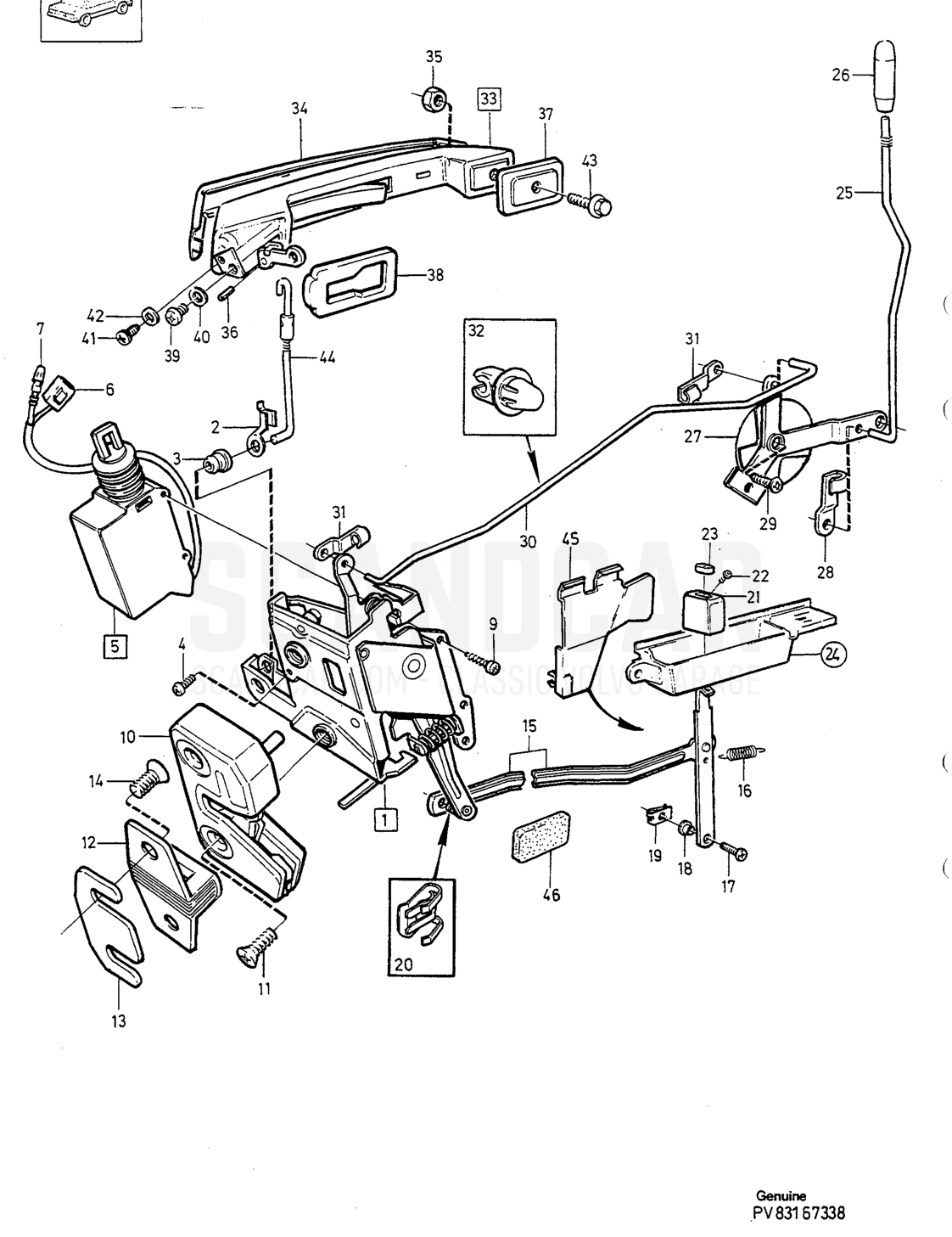 Carrocería e interior, página 1252 - despiece, Volvo serie 940-960 desde 1994