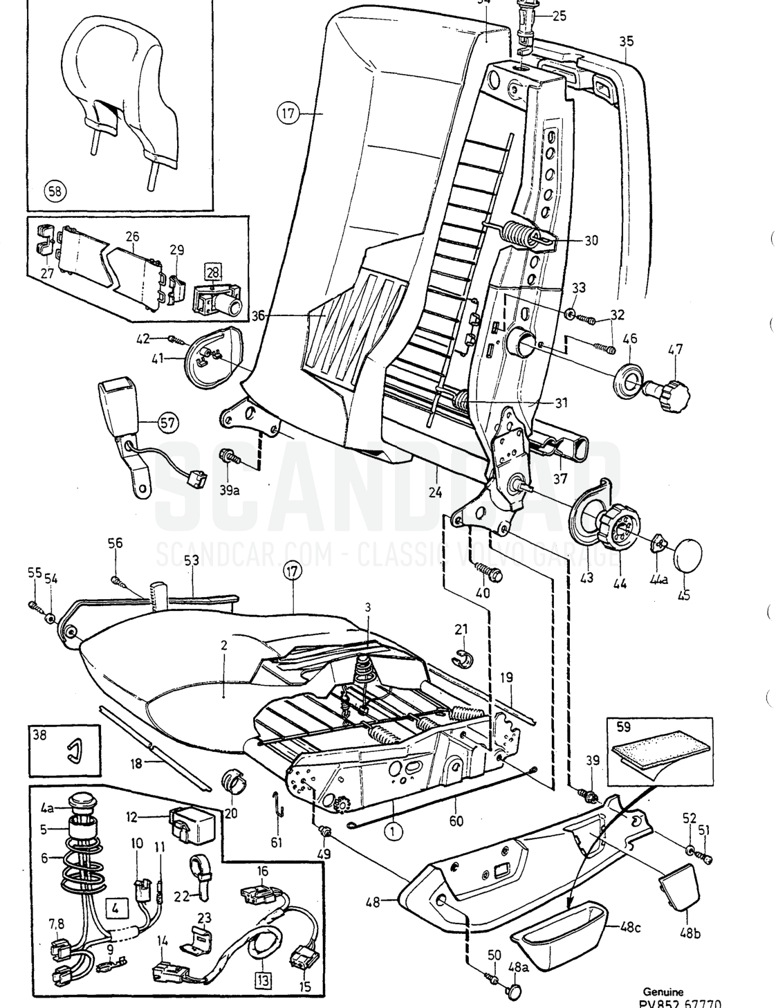 Carrocería e interior, página 1522 - despiece, Volvo serie 940-960 desde 1994