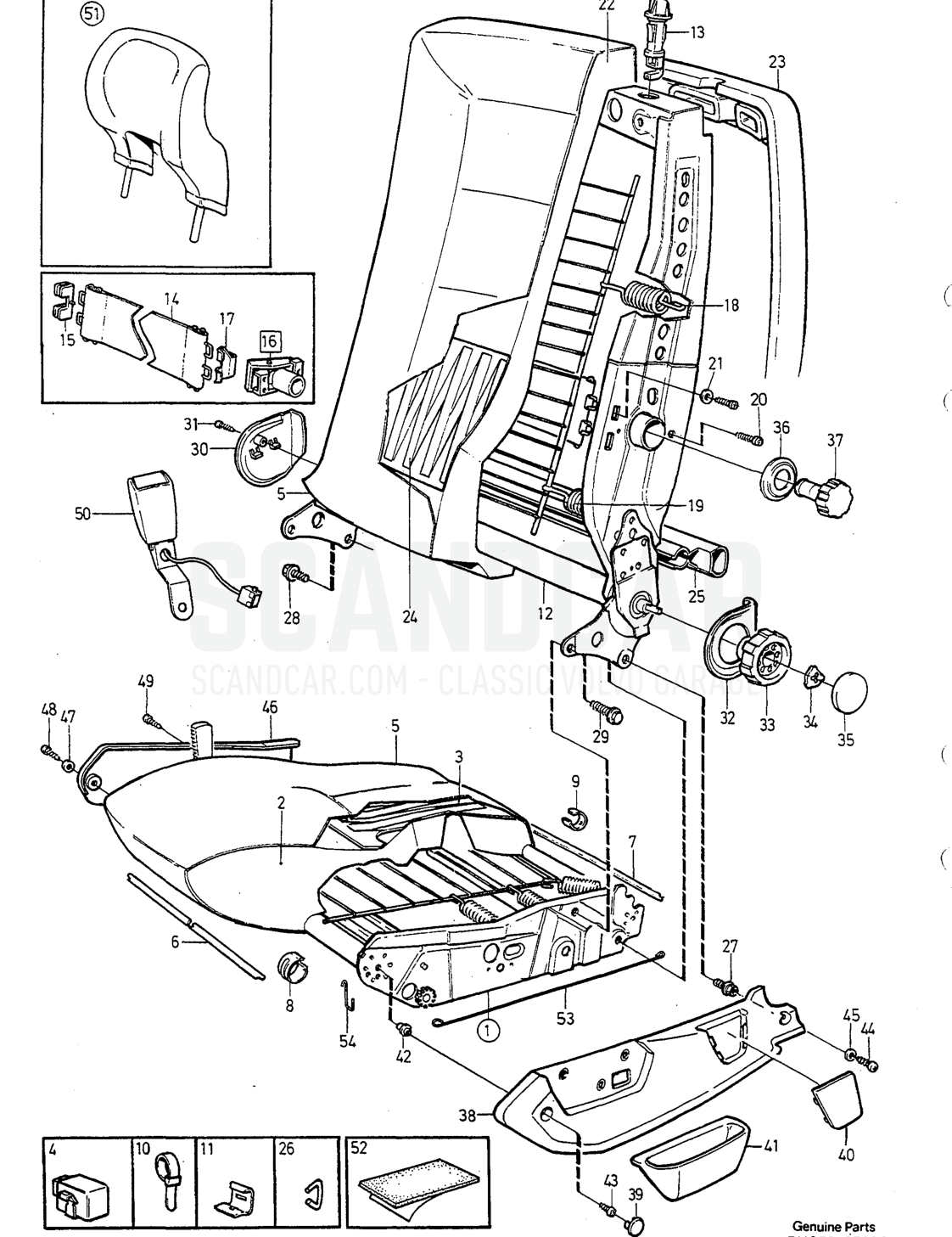 Carrocería e interior, página 1528 - despiece, Volvo serie 940-960 desde 1994