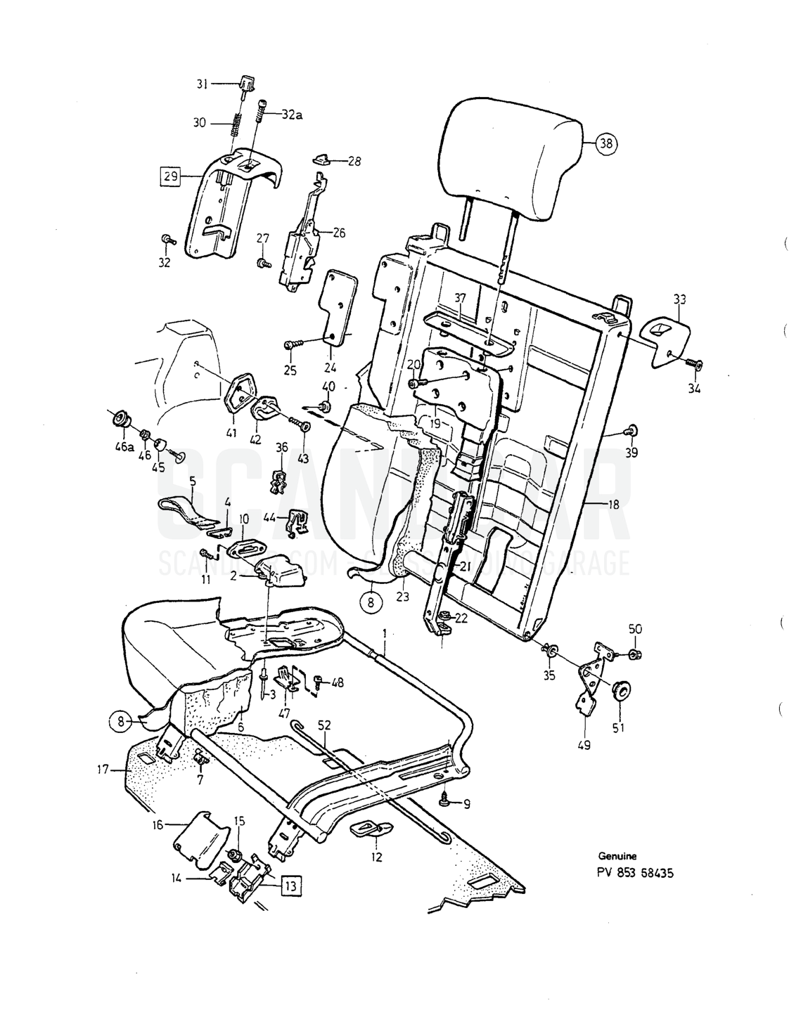 Carrocería e interior, página 1584 - despiece, Volvo serie 940-960 desde 1994