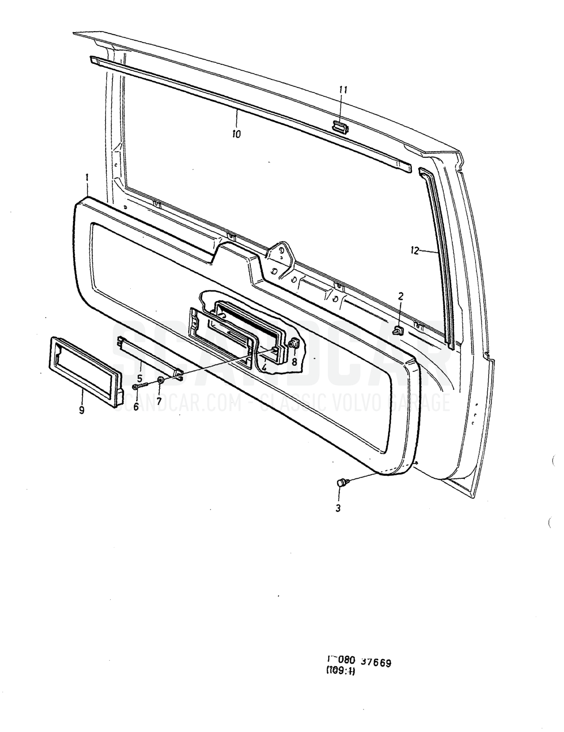 Carrocería e interior, página 1634 - despiece, Volvo serie 940-960 desde 1994