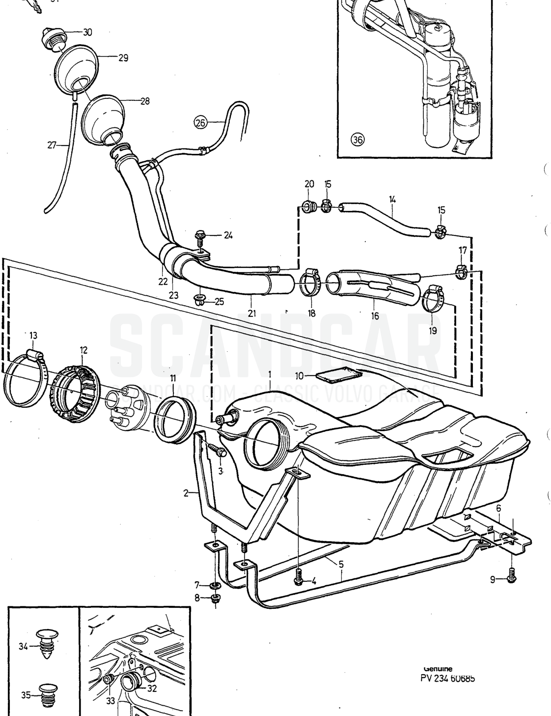 Motor, página 266 - despiece, Volvo serie 940-960 desde 1994