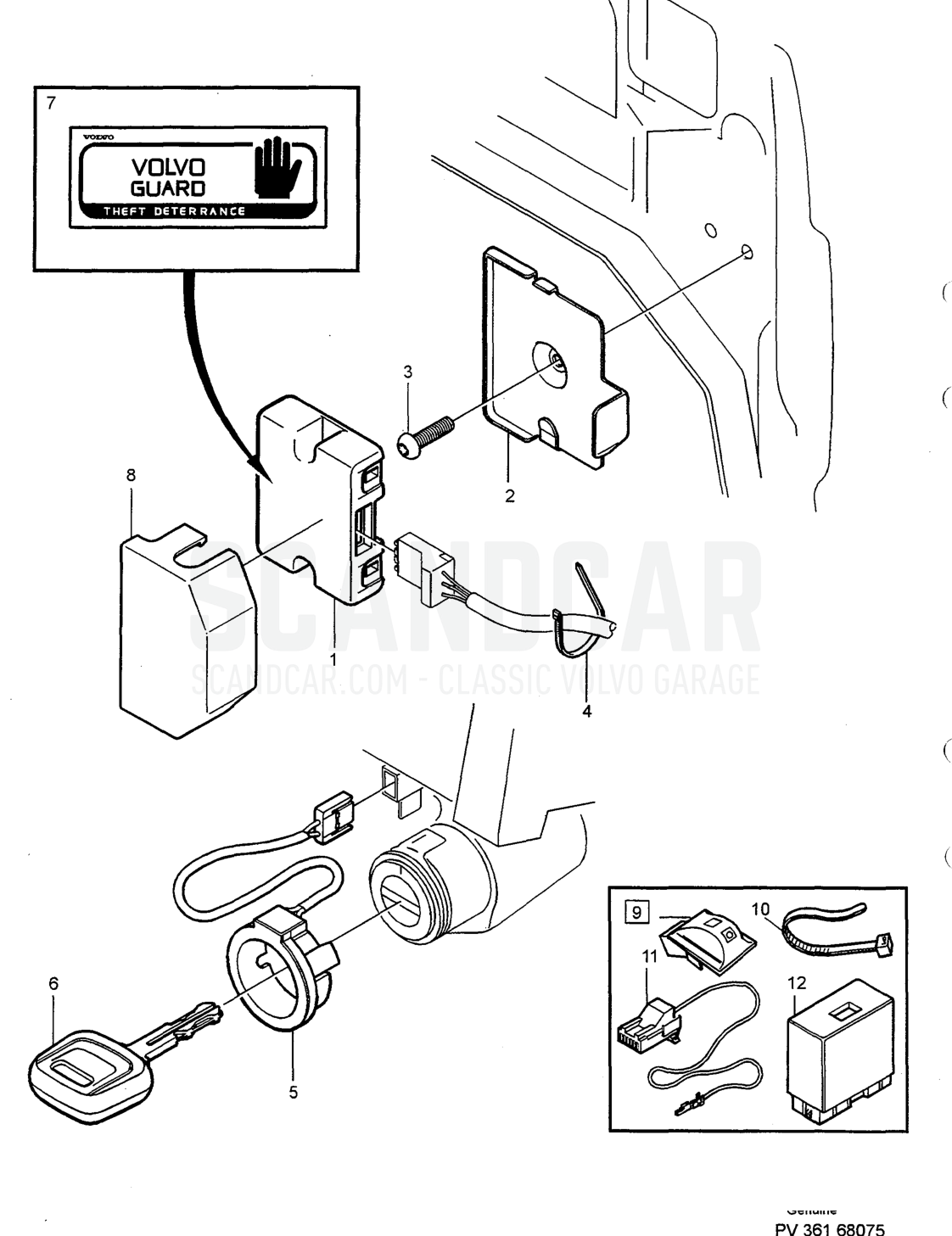 Sistema eléctrico, página 588 - despiece, Volvo serie 940-960 desde 1994
