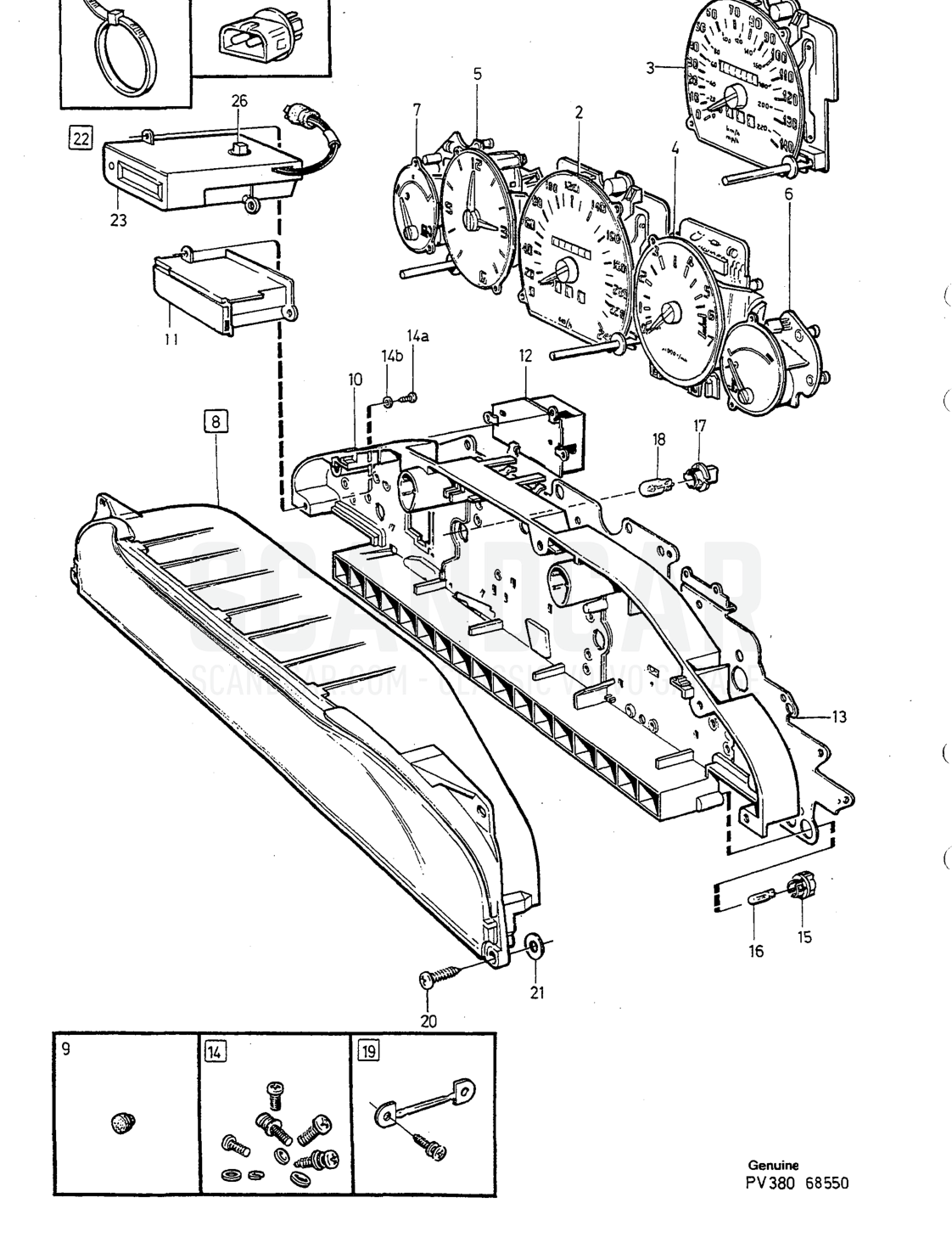 Sistema eléctrico, página 724 - despiece, Volvo serie 940-960 desde 1994