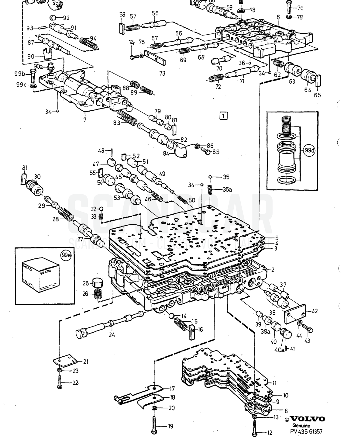 Transmisión, página 906 - despiece, Volvo serie 940-960 desde 1994