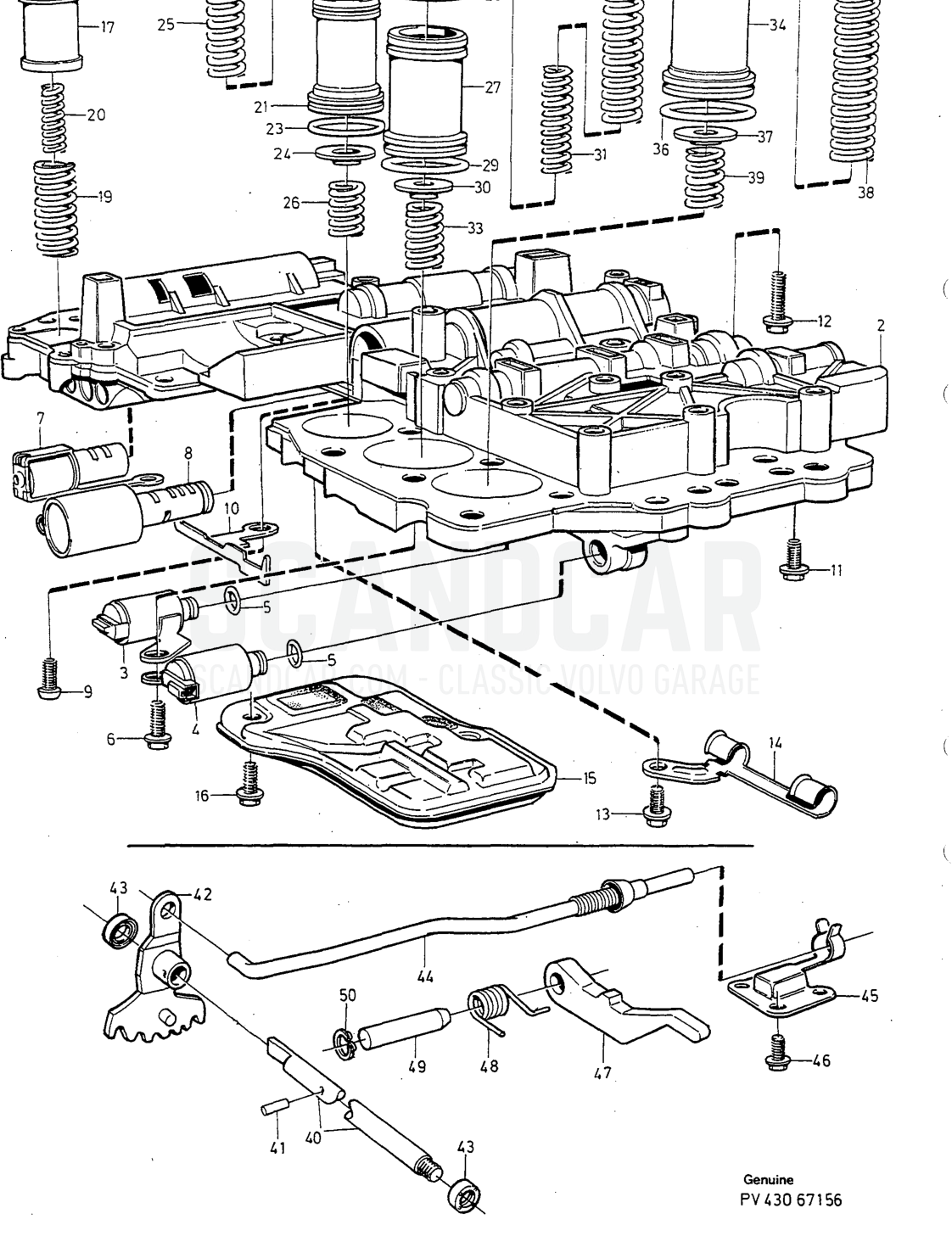 Transmisión, página 918 - despiece, Volvo serie 940-960 desde 1994