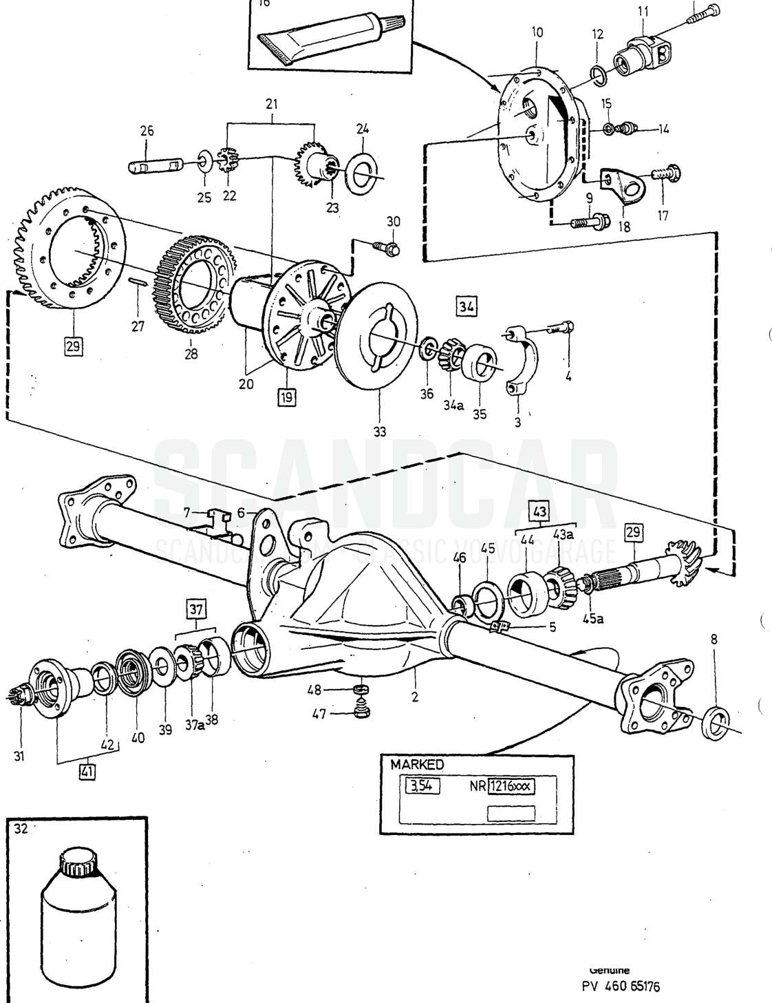 Transmisión, página 998 - despiece, Volvo serie 940-960 desde 1994