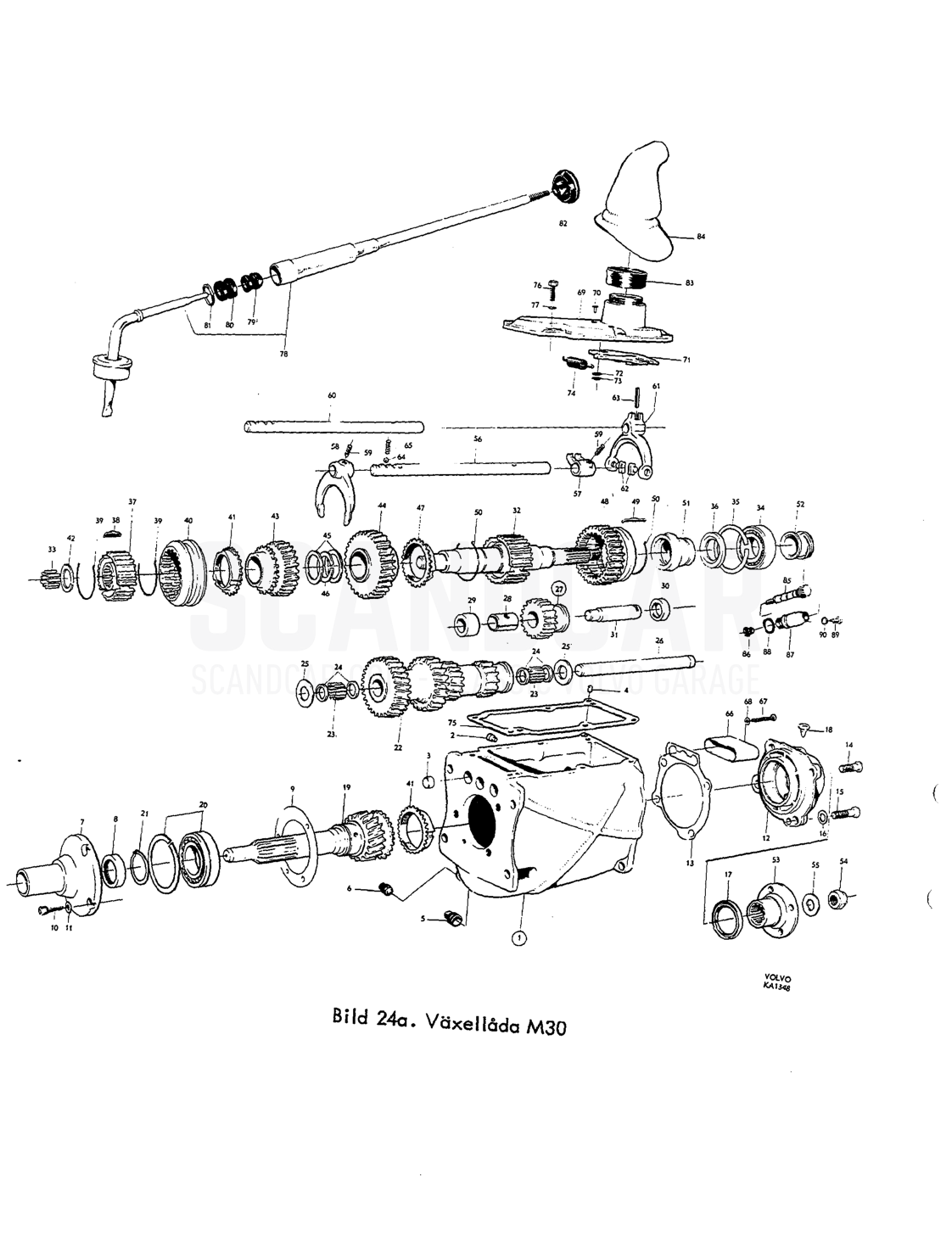 Växellåda - despiece, Otras piezas, Volvo PV544 / P210 B16