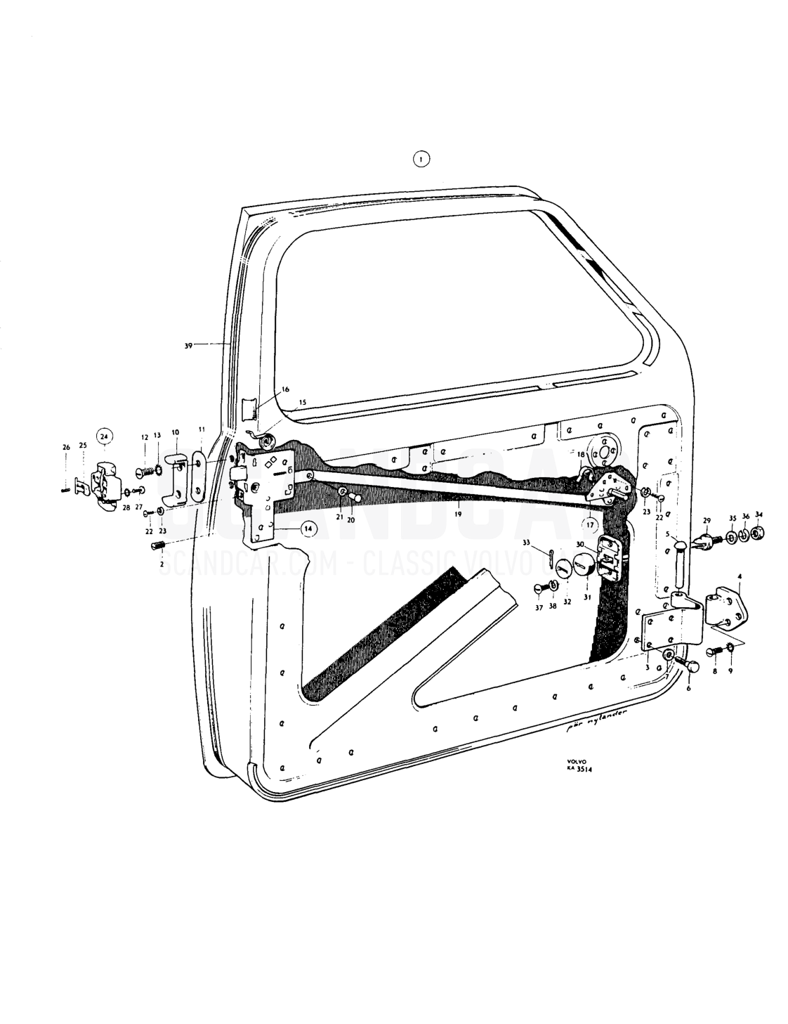 Body Luggage compartment - despiece, Otras piezas, Volvo PV544 / P210 B18