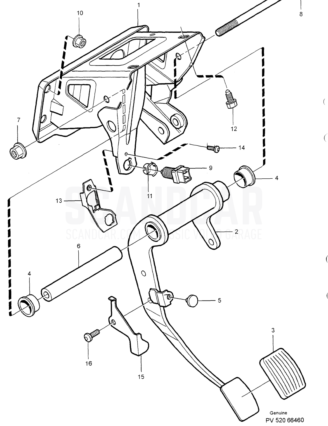 MASTER CYLINDER. SERVOCYLINDER - despiece, Frenos, Volvo serie S40/V40 desde 1996