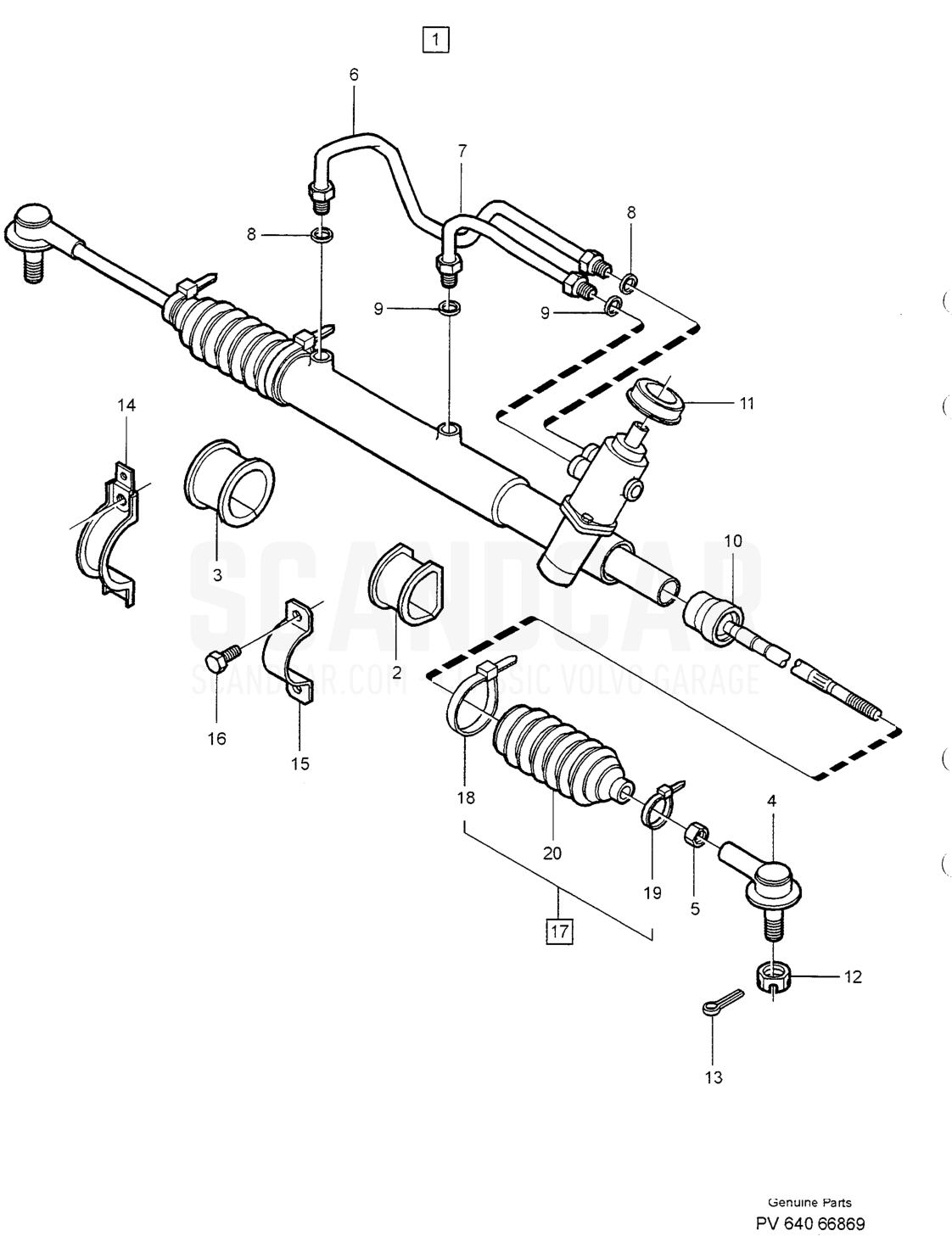 PUMP, SERVO STEERING - despiece, Eje delantero - Ruedas - Dirección, Volvo serie S40/V40 desde 1996