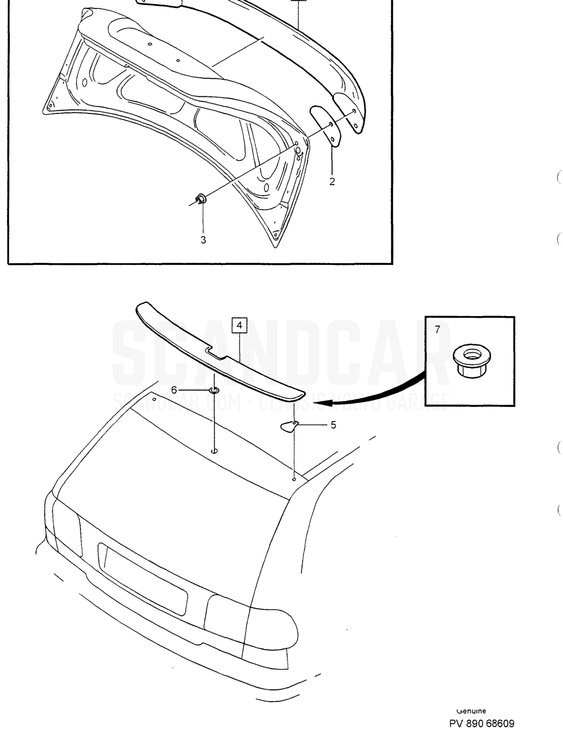 TAILGATE - despiece, Carrocería, Volvo serie S40/V40 desde 1996