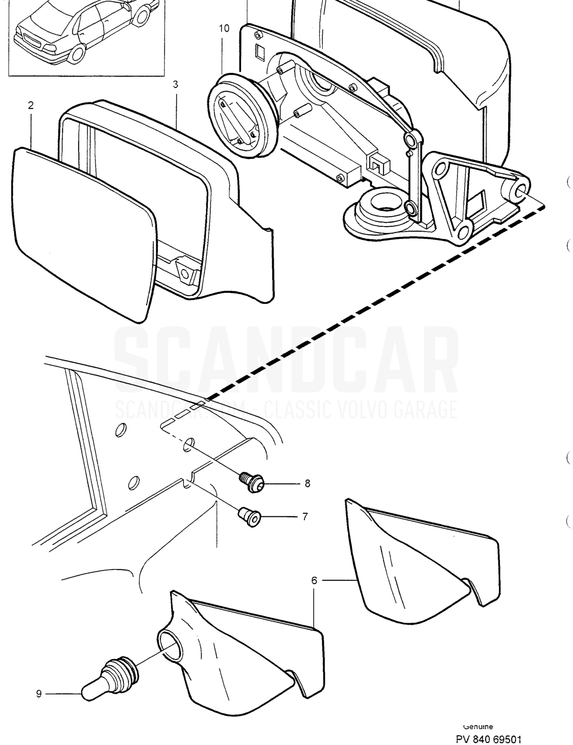 SEALING STRIPS - despiece, Carrocería, Volvo serie S40/V40 desde 1996